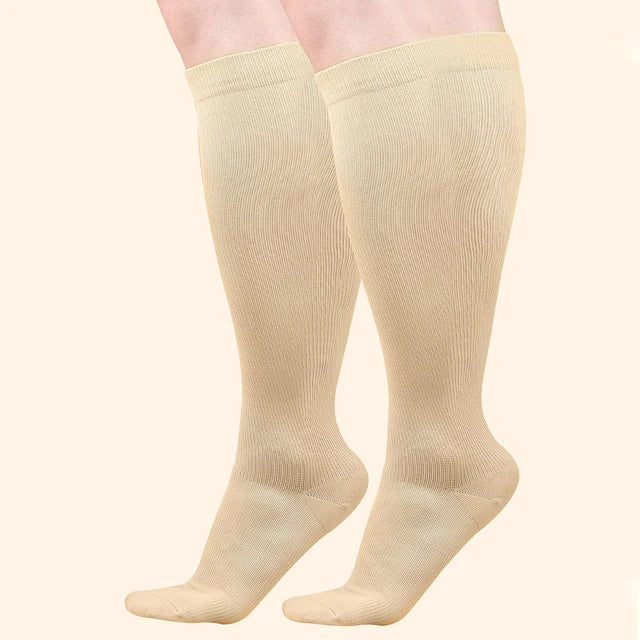 Chaussettes de compression extra larges 