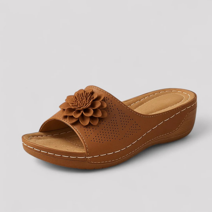 Maribel™ Shock-absorbing Floral Sandal