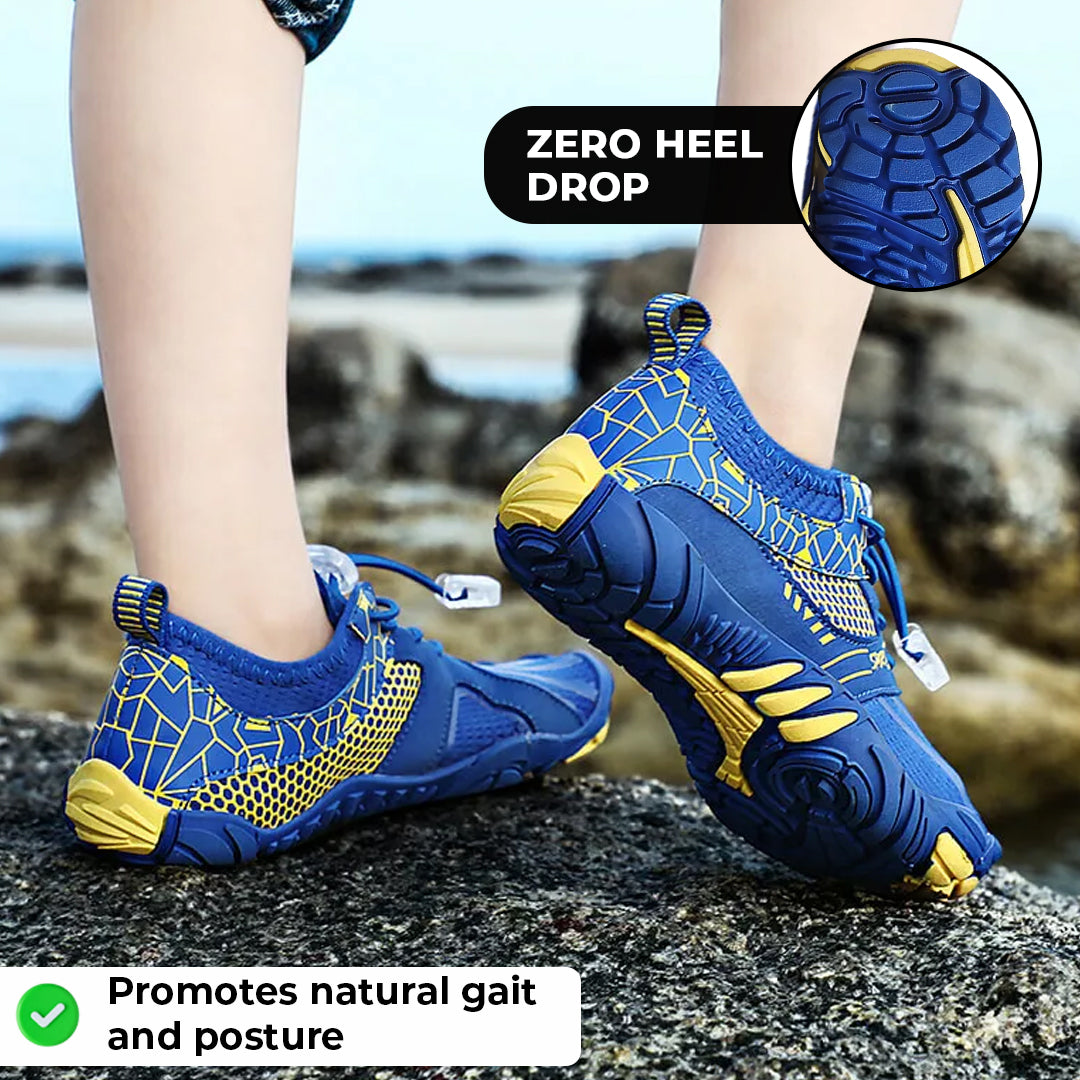 Chaussures pieds nus antidérapantes KiddoGrip Kids™
