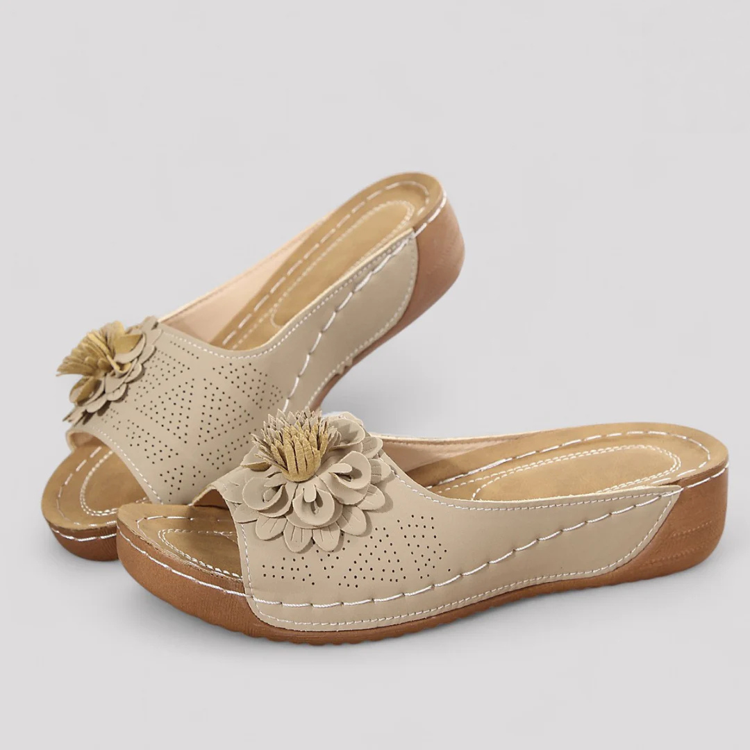 Maribel™ Shock-absorbing Floral Sandal