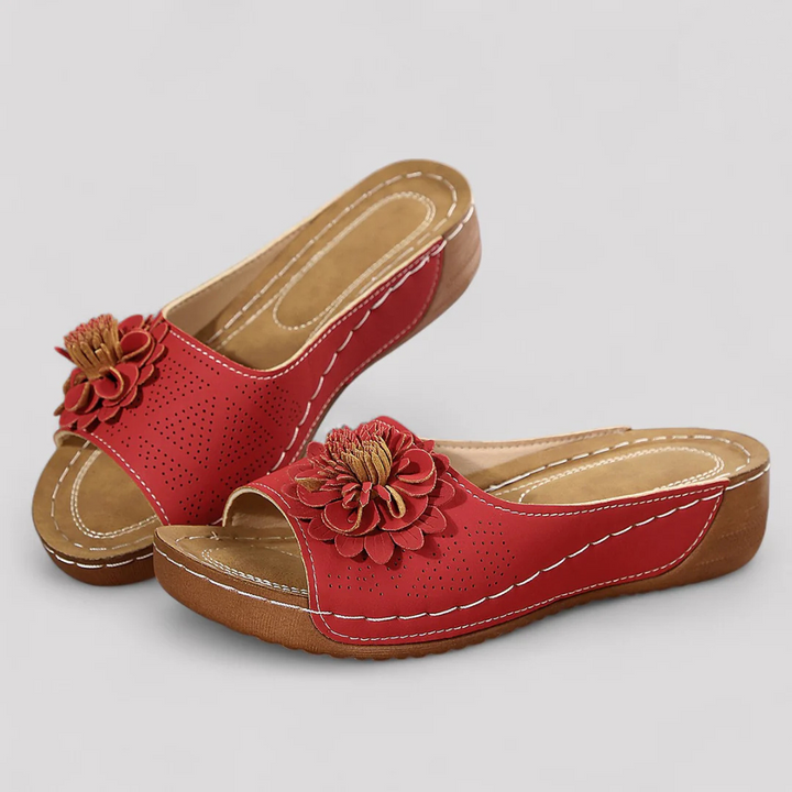Maribel™ Shock-absorbing Floral Sandal