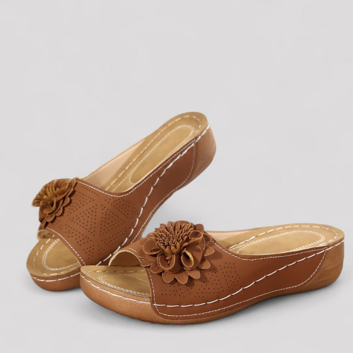 Maribel™ Shock-absorbing Floral Sandal